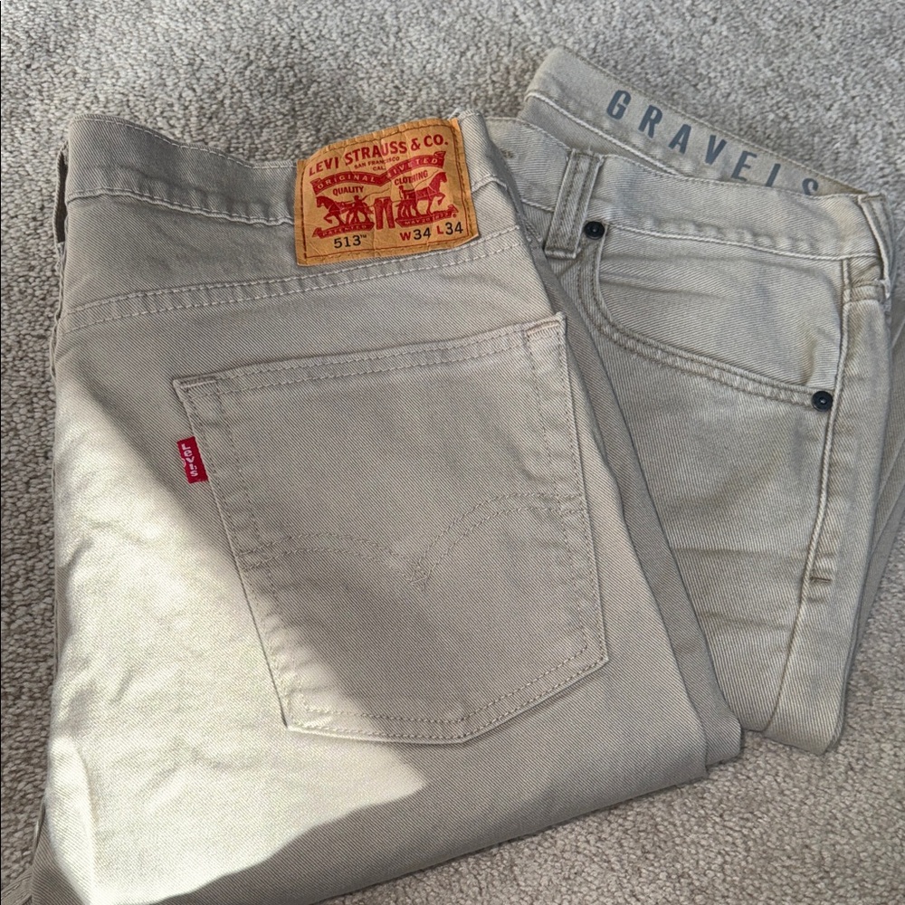 Ravel Beige Denim Jeans